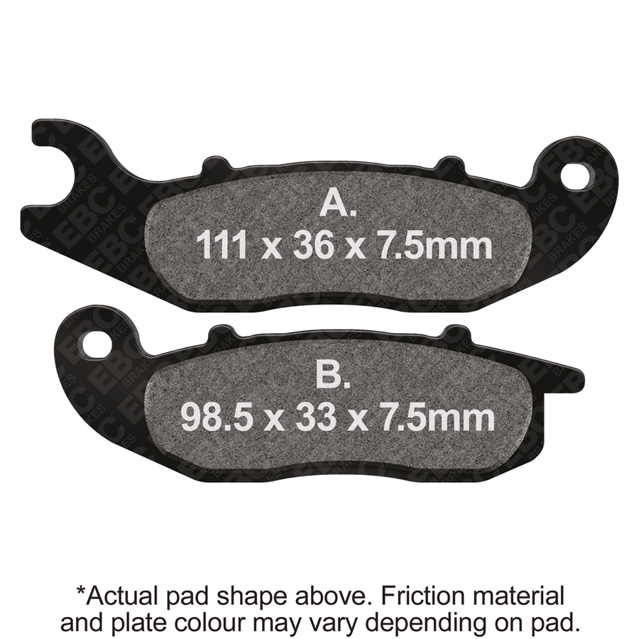BRAKE PADS SFA693 ORGANIC SCOOTER