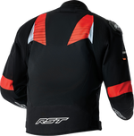 TRACTECH EVO D3O JACKET BLACK/FLO RED TEXTILE