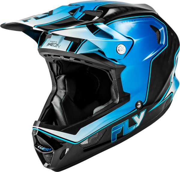 WERX-R FLOW CARBON HELMET BLACK CARBON/BLUE/WHITE