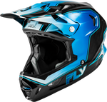 WERX-R FLOW CARBON HELMET BLACK CARBON/BLUE/WHITE SM