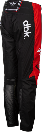 YOUTH KINETIC DBK PANTS BLACK/RED/WHITE SZ 18