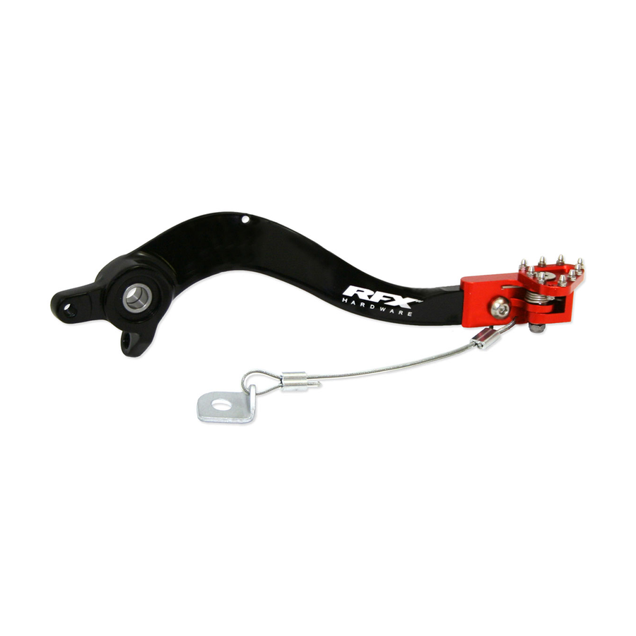 REAR BRAKE PEDAL ORANGE FOLDING-TIP KTM | FXRB 50100 99OR