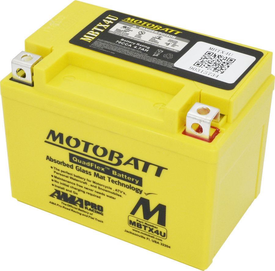 BATTERY MBTX4U SEALED FACTORY ACTIVATED | MBTX4U