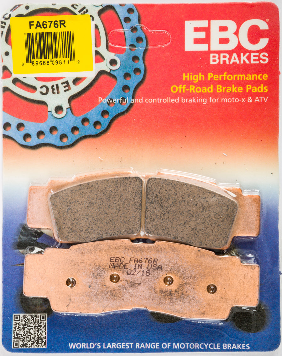 BRAKE PADS FA676R SINTERED R SERIES