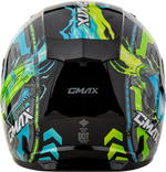 YOUTH GM-49Y CHARGE HELMET BLACK/BLUE/GREEN YS