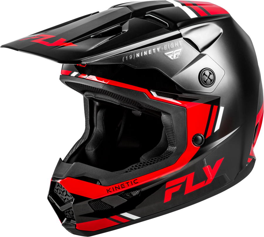 KINETIC VERDICT HELMET BLACK/RED/WHITE SM