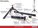 FLI-PRO TELESCOPING LIGHT 8' WITH REMOVABLE FLASHLIGHT | 12679