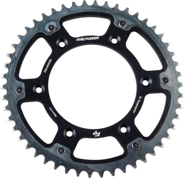 REAR SPROCKET HYBRID 50T BLK/SIL | FPH-8000-50-BLK