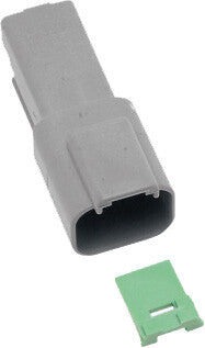 2-WIRE GREY DEUTSCH RCPTCL & WDGLCK HD# 72122-94GY | DR-2G