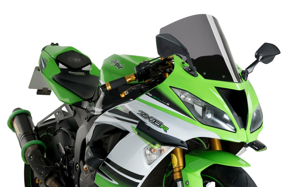 WINDSCREEN R-RACER SMOKE KAW