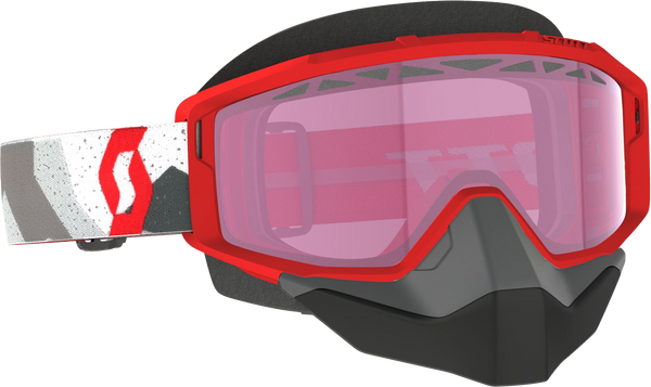 PRIMAL SNOW CROSS GOGGLE CAMO WHITE/RED ROSE TINT | 278606-7434134
