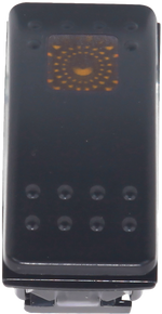 LIGHTED ROCKER SWITCH AMBER