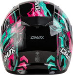 YOUTH GM-49Y CHARGE HELMET BLACK/PINK/AQUA YS