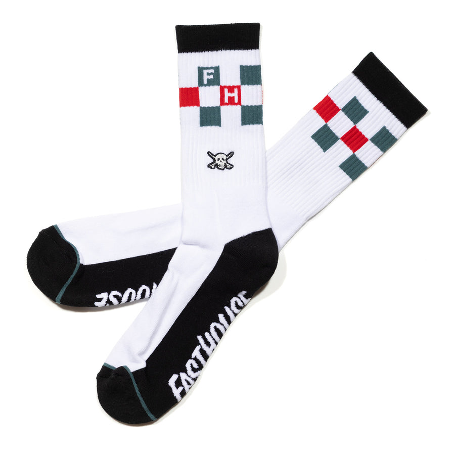 RIFF SOCK WHITE