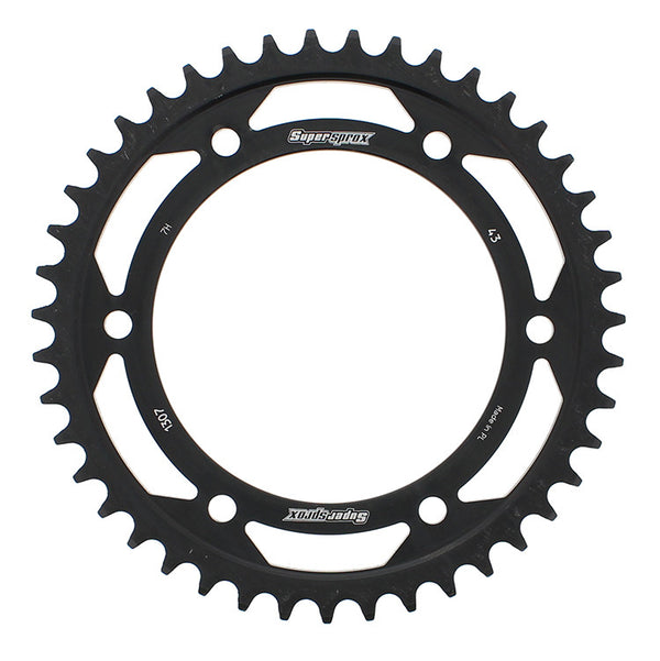 REAR SPROCKET STEEL 43T-525 BLK HON