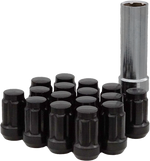 12MMX1.50 LOCK STYLE LUG NUTS BLACK W/KEY 16/PK