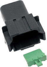 8-WIRE BLACK DEUTSCH RCPTCL & WDGLCK HD# 72108-94BK | DR-8B