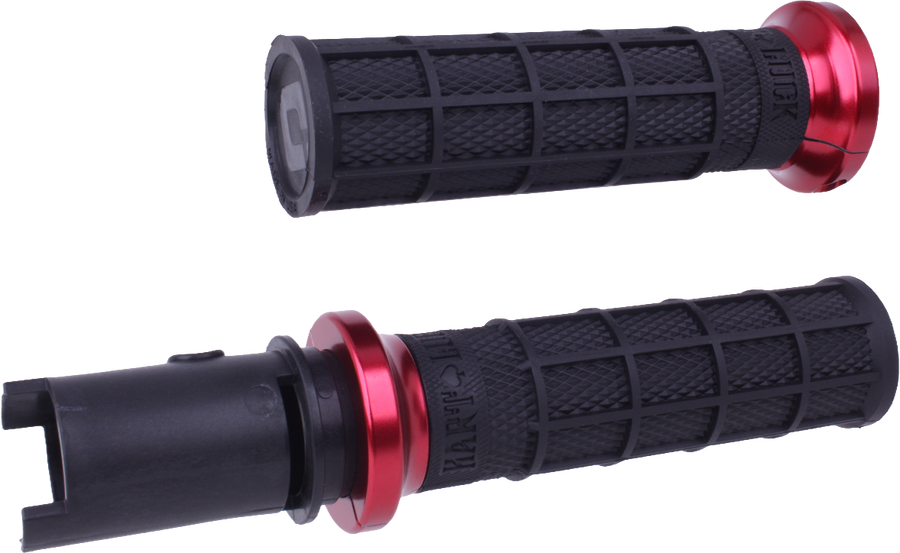 LOCK-ON HART-LUCK FULL-WAFFLE BLACK/RED CVO `23-24