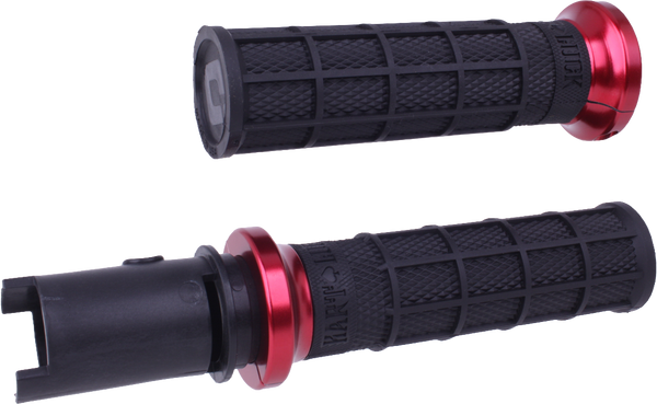 LOCK-ON HART-LUCK FULL-WAFFLE BLACK/RED CVO `23-24