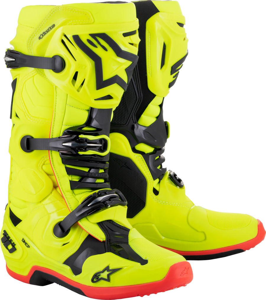 TECH 10 BOOTS YLW FLUO/BLK/RED FLUO SZ 12 | 2010020-533-12