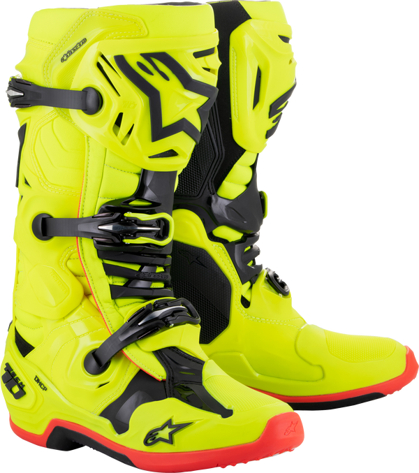 TECH 10 BOOTS YLW FLUO/BLK/RED FLUO SZ 11 | 2010020-533-11