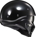 COVERT X OPEN-FACE HELMET GLOSS BLACK LG