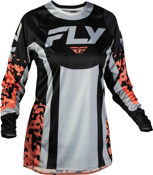 WOMEN'S LITE FLAKE JERSEY BLACK/LIGHT GREY/CORAL