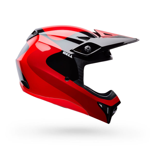 Bell MX-10 MIPS YOUTH - Red/Black Wave