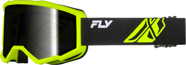 FOCUS GOGGLE BLACK/HI-VIS W/DARK SMOKE HYDROPHOC LENS | 37-51169