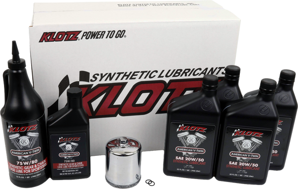 PREMIUM HARLEY DAVIDSON 4QT SYNTHETIC OIL CHANGE KIT | KH-104