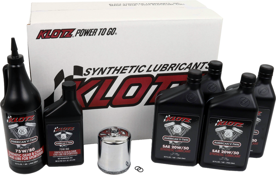 PREMIUM HARLEY DAVIDSON 4QT SYNTHETIC OIL CHANGE KIT | KH-104