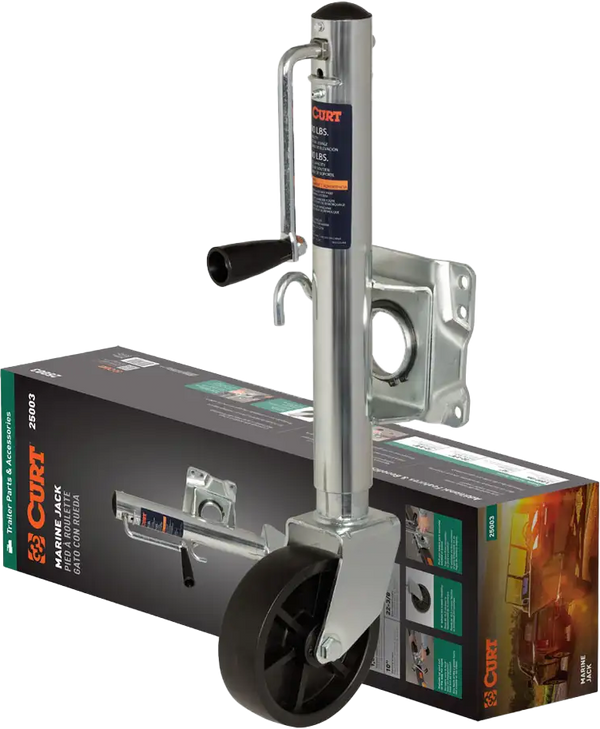 MARINE TRAILER JACK 6" WHEEL  1000 LBS  10" TRAVEL | 25003