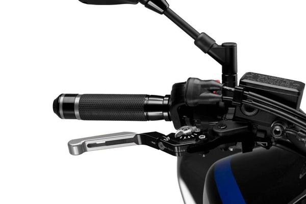 LEVER BRAKE EXTENDABLE/FOLDABLE SILVER