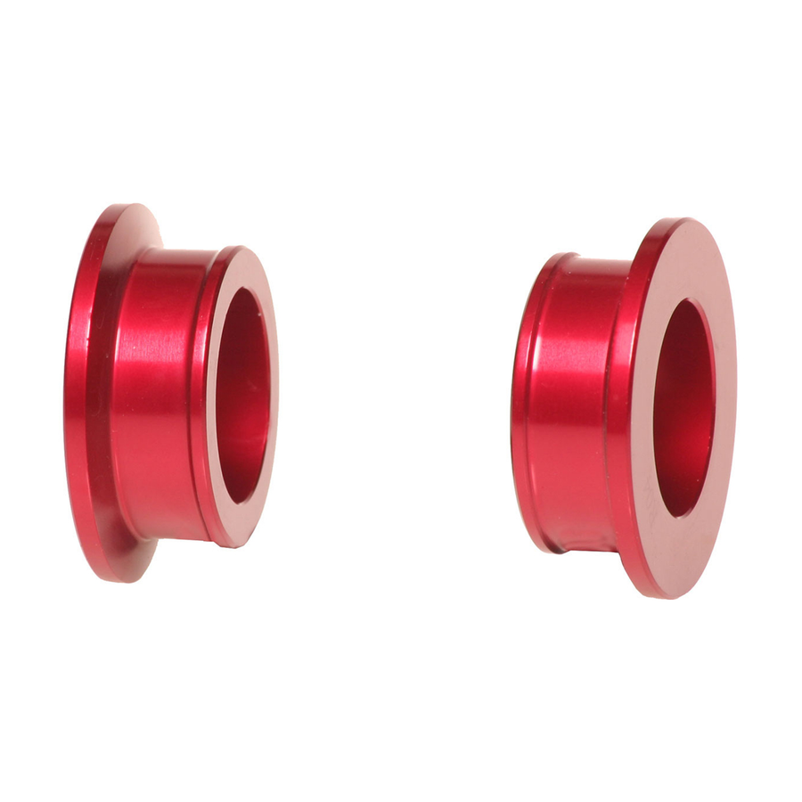 REAR WHEEL SPACERS RED KTM/HUSQ/GAS