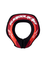 SEQUENCE YOUTH NECK ROLL RED FLUO/MET RED/WHT LG/XL