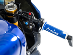 A450 ROAD RACING GRIPS BLUE/WHITE PAIR