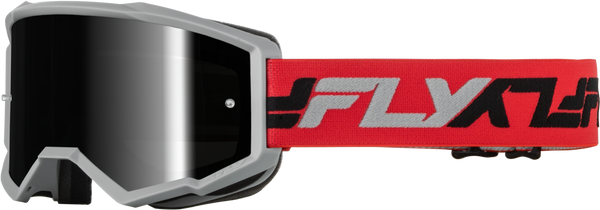 ZONE GOGGLE RED/GREY W/ BLACK MIRROR/SMOKE LENS