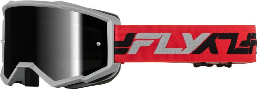 ZONE GOGGLE RED/GREY W/ BLACK MIRROR/SMOKE LENS
