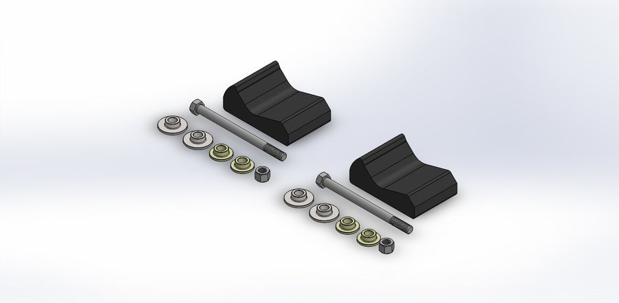 PR /SLY DOG MOUNT KIT POL ALL TRAILING ARMS 3/8" | MKTPOL001