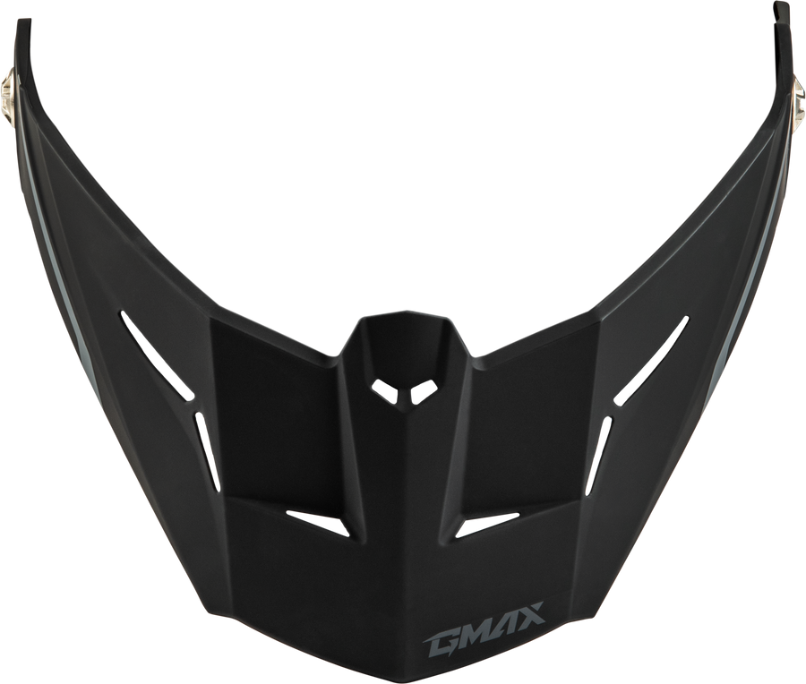 MD-74 VISOR W/SCREWS SPECTRE MATTE BLACK/RED