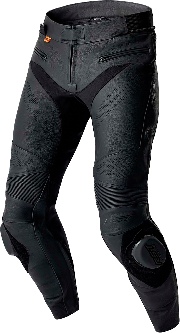 S1 D3O LL LEATHER PANTS BLACK