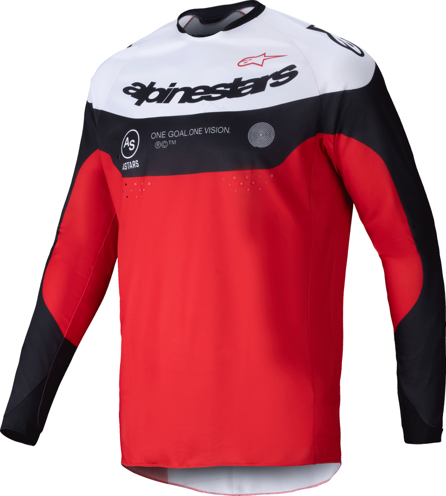 PRO-DURA JERSEY BLACK/BRIGHT RED/WHITE 2X