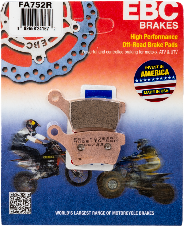 BRAKE PADS FA752R SINTERED R SERIES