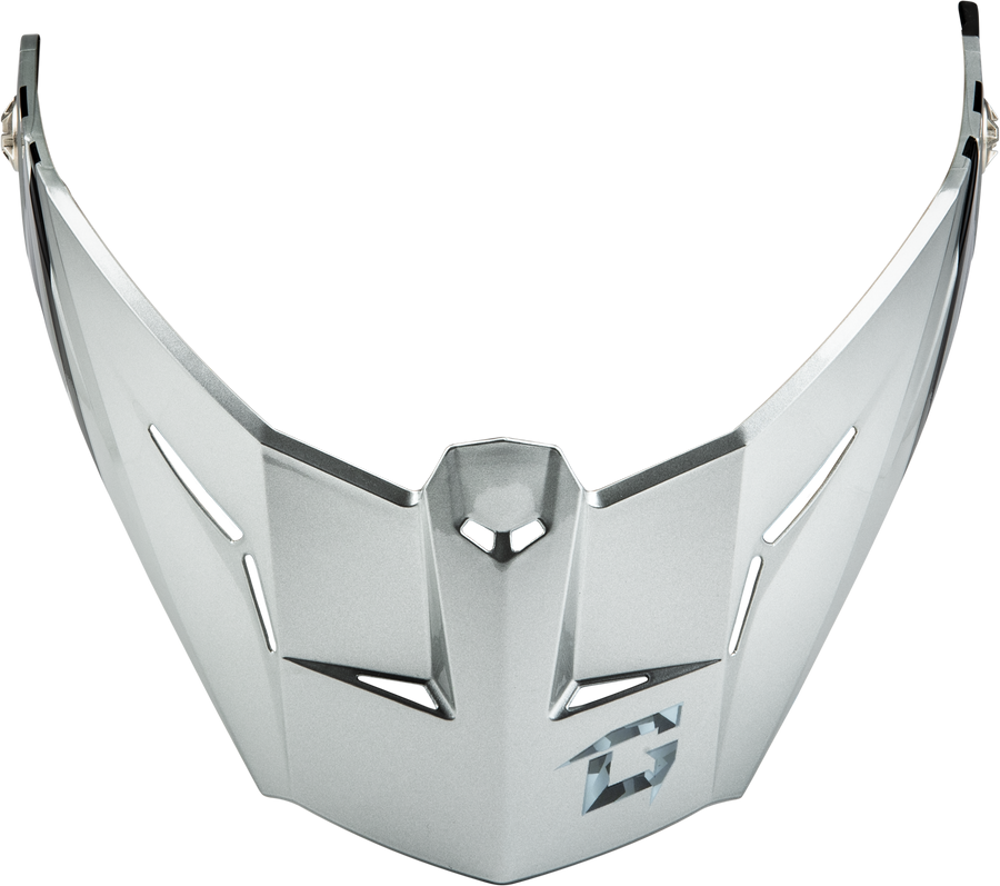 MD-74 VISOR W/SCREWS STRIKER SILVER/BLUE METALLIC