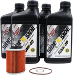 SIDEXSIDE OIL CHANGE KIT 10W40 /W OIL FILTER CAN | KU-104