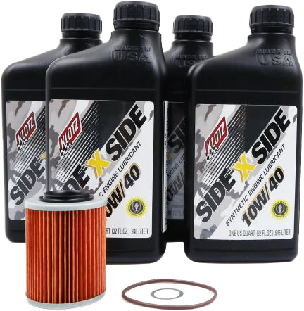 SIDEXSIDE OIL CHANGE KIT 10W40 /W OIL FILTER CAN | KU-104