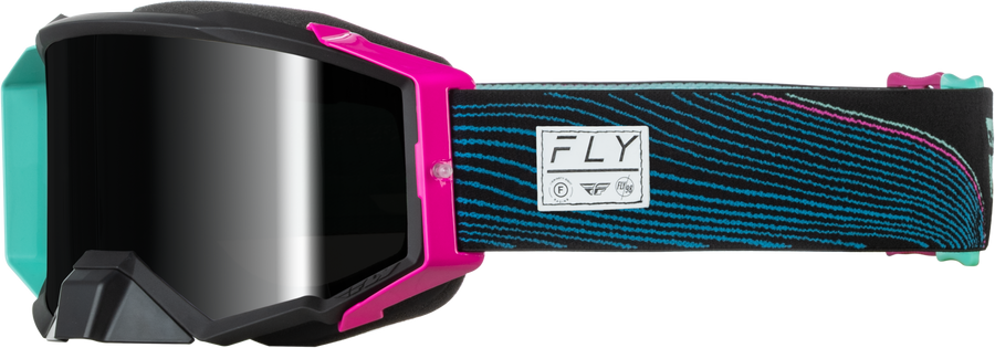 ZONE PRO WAVE GOGGLE BLACK/PUR W/ BLACK MIRROR/SMOKE LENS