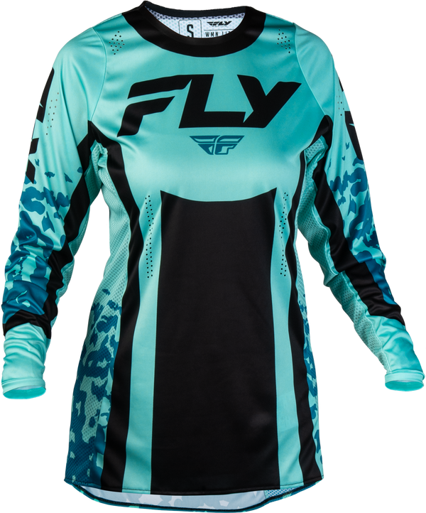 WOMEN'S LITE FLAKE JERSEY AQUA/TEAL/BLACK