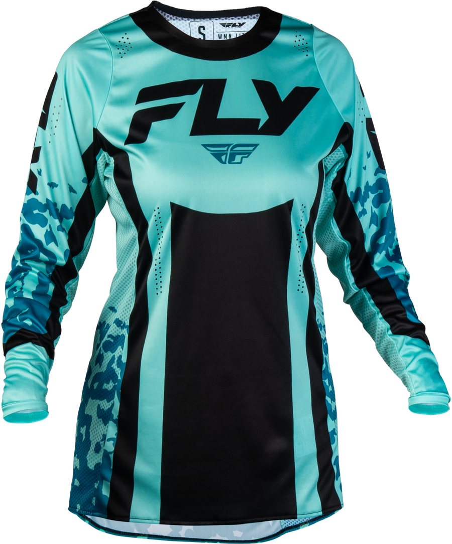 WOMEN'S LITE FLAKE JERSEY AQUA/TEAL/BLACK