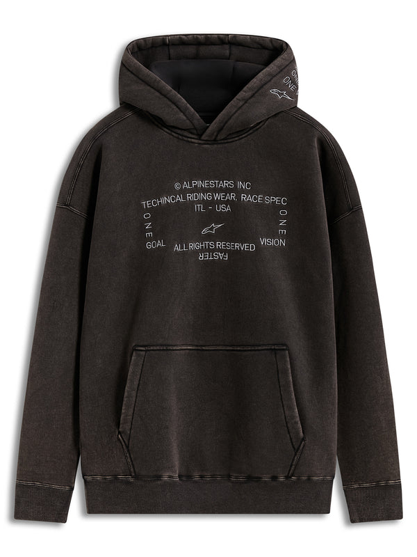 INFINITE WASHED OVRSIZD HOODIE WASHED BLACK